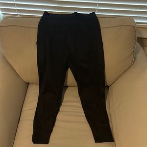AERIE HUGGER BLACK LEGGINGS